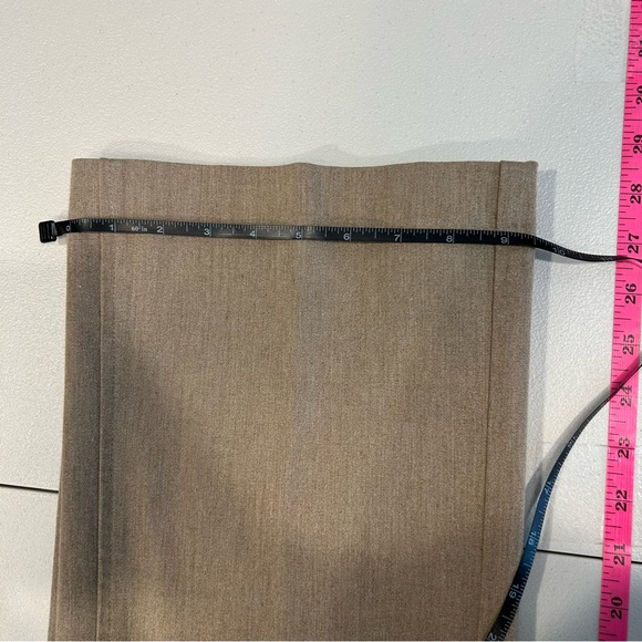 J. Jill Women’s Tan Stretch Ankle Trousers Side Zip Pockets Flat Front Sz.12 NWT - Picture 9 of 9